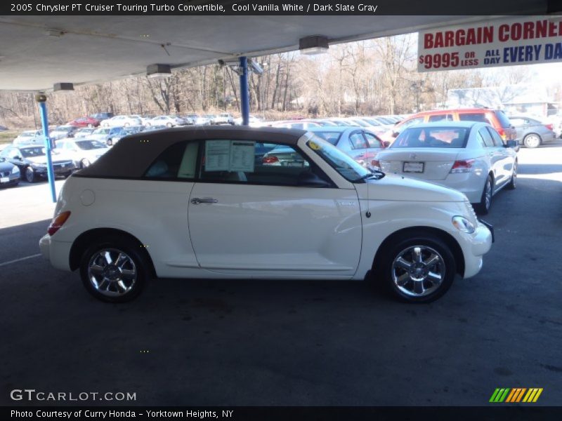 Cool Vanilla White / Dark Slate Gray 2005 Chrysler PT Cruiser Touring Turbo Convertible