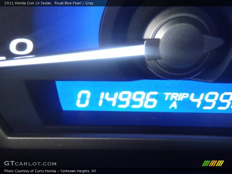 Royal Blue Pearl / Gray 2011 Honda Civic LX Sedan