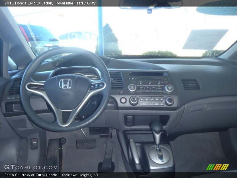 Royal Blue Pearl / Gray 2011 Honda Civic LX Sedan
