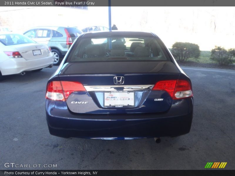 Royal Blue Pearl / Gray 2011 Honda Civic LX Sedan