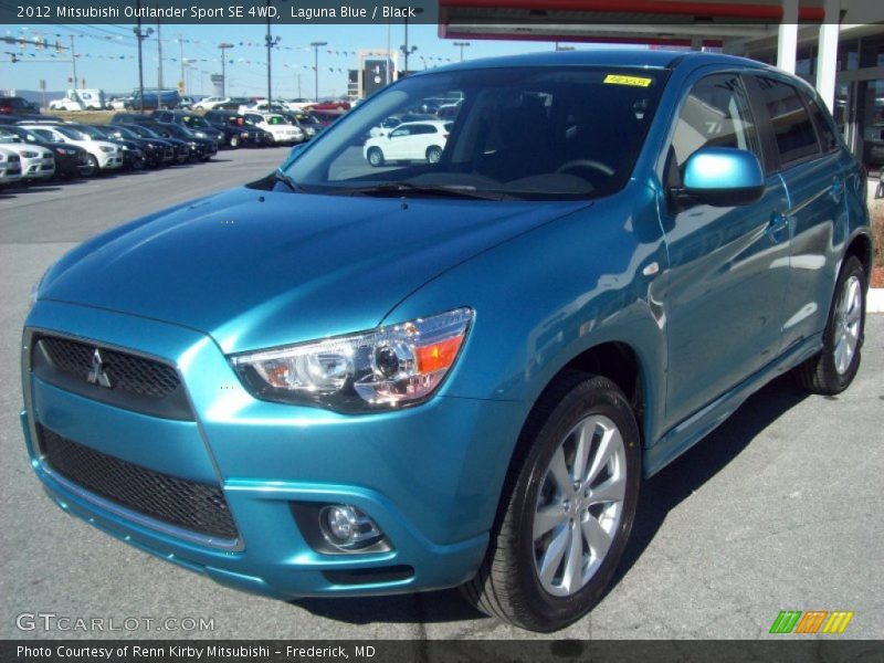 Laguna Blue / Black 2012 Mitsubishi Outlander Sport SE 4WD