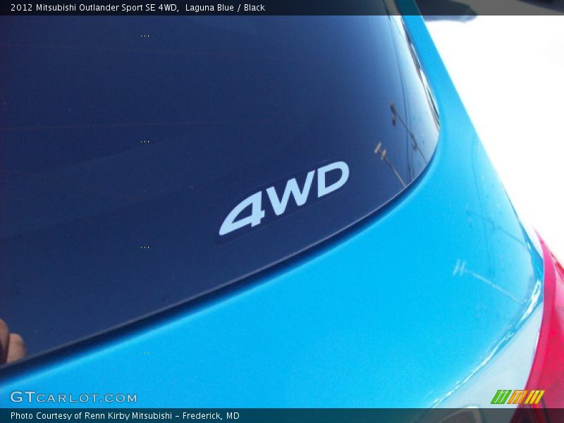 Laguna Blue / Black 2012 Mitsubishi Outlander Sport SE 4WD