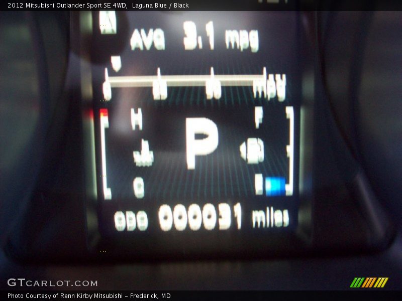 Laguna Blue / Black 2012 Mitsubishi Outlander Sport SE 4WD