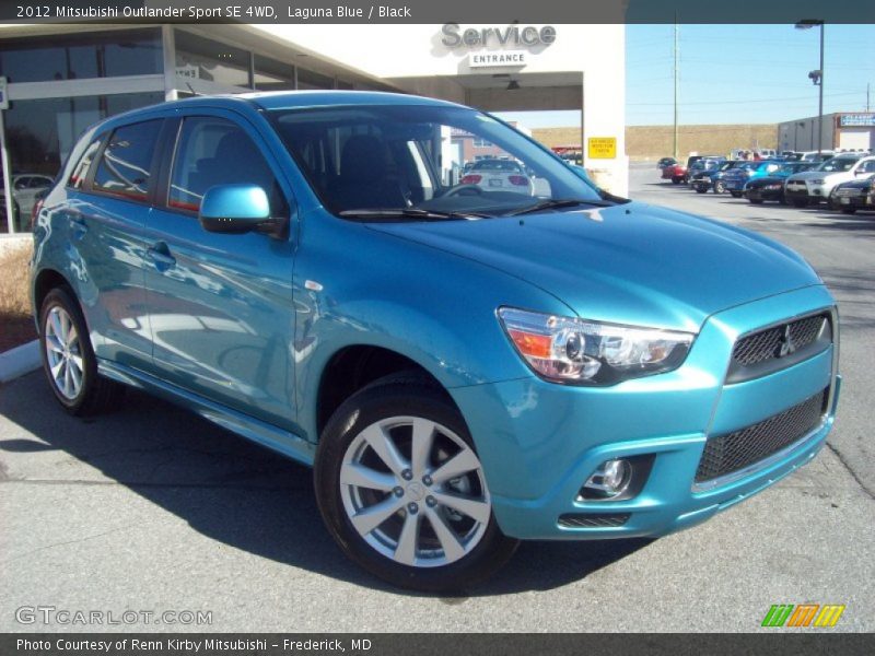 Laguna Blue / Black 2012 Mitsubishi Outlander Sport SE 4WD