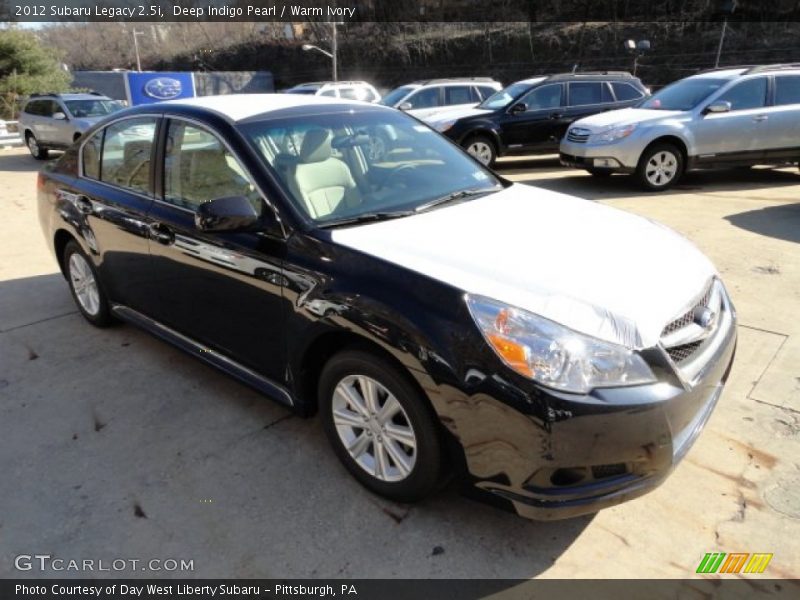 Deep Indigo Pearl / Warm Ivory 2012 Subaru Legacy 2.5i