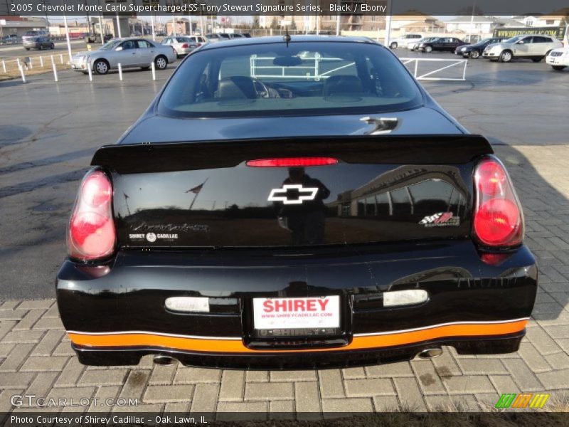 Black / Ebony 2005 Chevrolet Monte Carlo Supercharged SS Tony Stewart Signature Series
