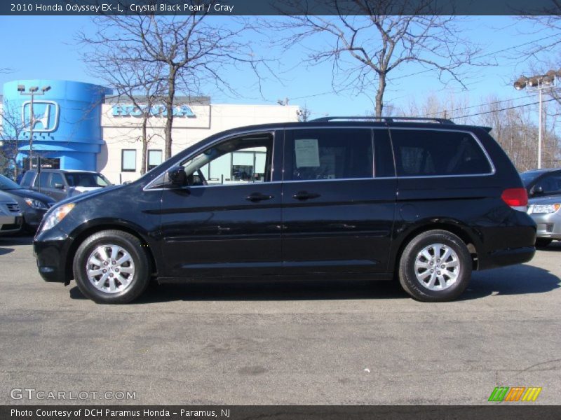 Crystal Black Pearl / Gray 2010 Honda Odyssey EX-L
