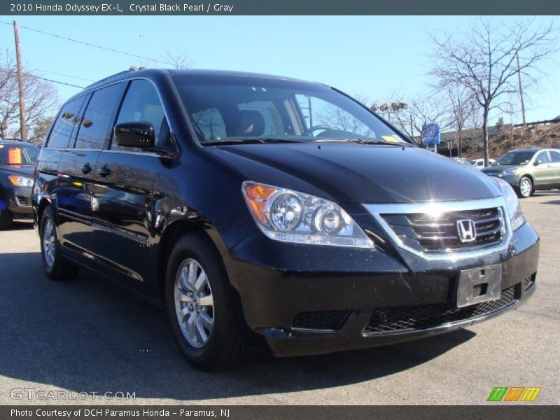 Crystal Black Pearl / Gray 2010 Honda Odyssey EX-L