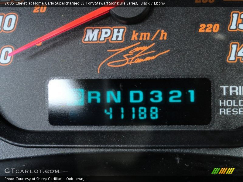 Black / Ebony 2005 Chevrolet Monte Carlo Supercharged SS Tony Stewart Signature Series