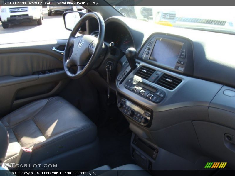 Crystal Black Pearl / Gray 2010 Honda Odyssey EX-L