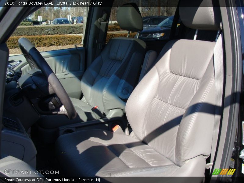 Crystal Black Pearl / Gray 2010 Honda Odyssey EX-L