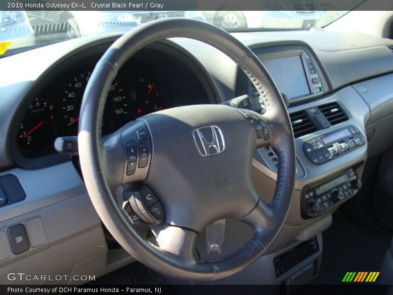Crystal Black Pearl / Gray 2010 Honda Odyssey EX-L