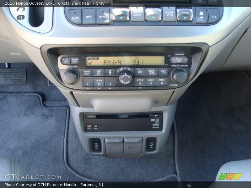 Crystal Black Pearl / Gray 2010 Honda Odyssey EX-L