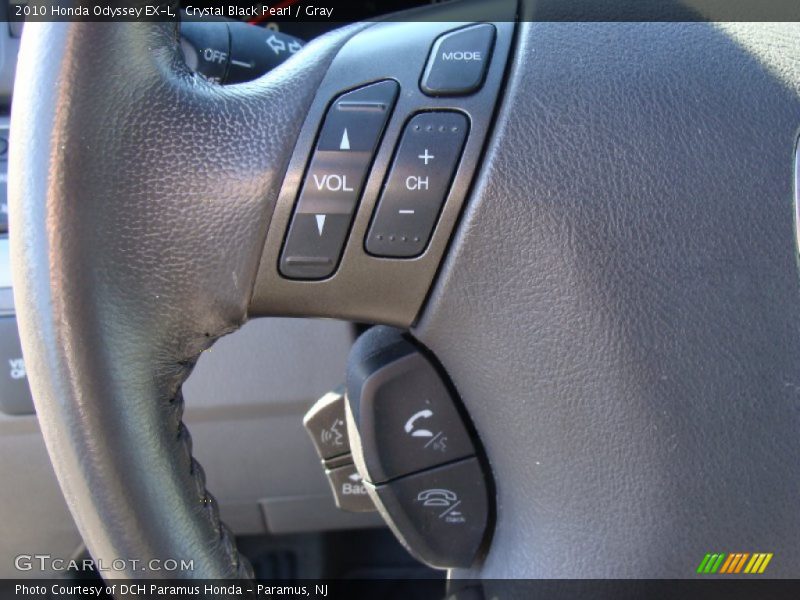 Crystal Black Pearl / Gray 2010 Honda Odyssey EX-L