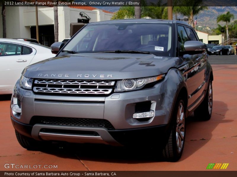 Orkney Grey Metallic / Ebony 2012 Land Rover Range Rover Evoque Prestige