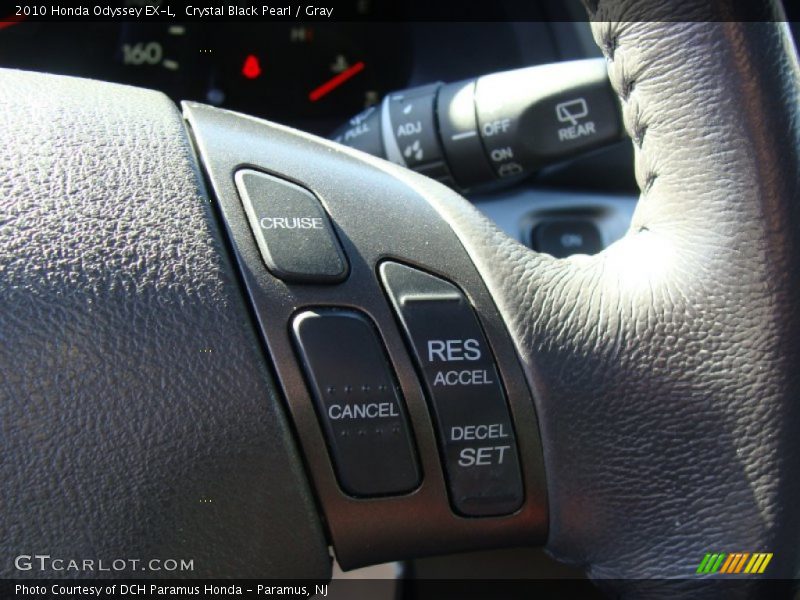 Crystal Black Pearl / Gray 2010 Honda Odyssey EX-L