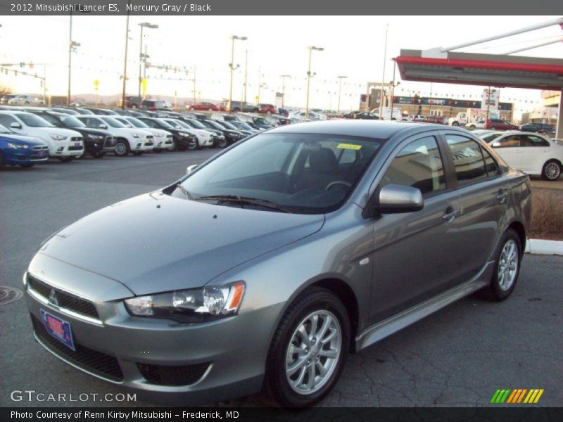 Mercury Gray / Black 2012 Mitsubishi Lancer ES