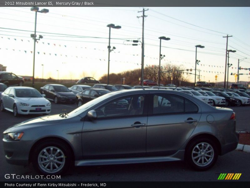 Mercury Gray / Black 2012 Mitsubishi Lancer ES