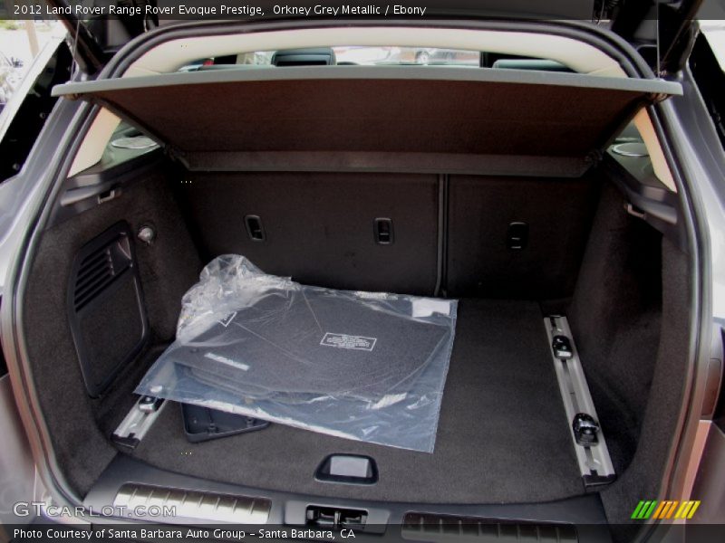  2012 Range Rover Evoque Prestige Trunk