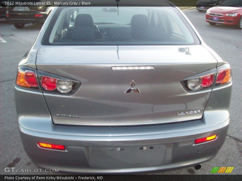 Mercury Gray / Black 2012 Mitsubishi Lancer ES