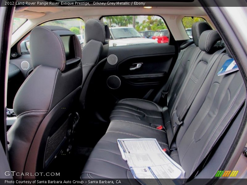  2012 Range Rover Evoque Prestige Ebony Interior