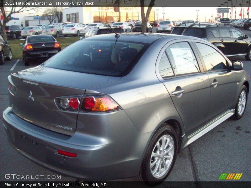 Mercury Gray / Black 2012 Mitsubishi Lancer ES