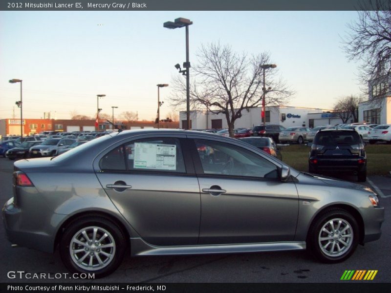 Mercury Gray / Black 2012 Mitsubishi Lancer ES