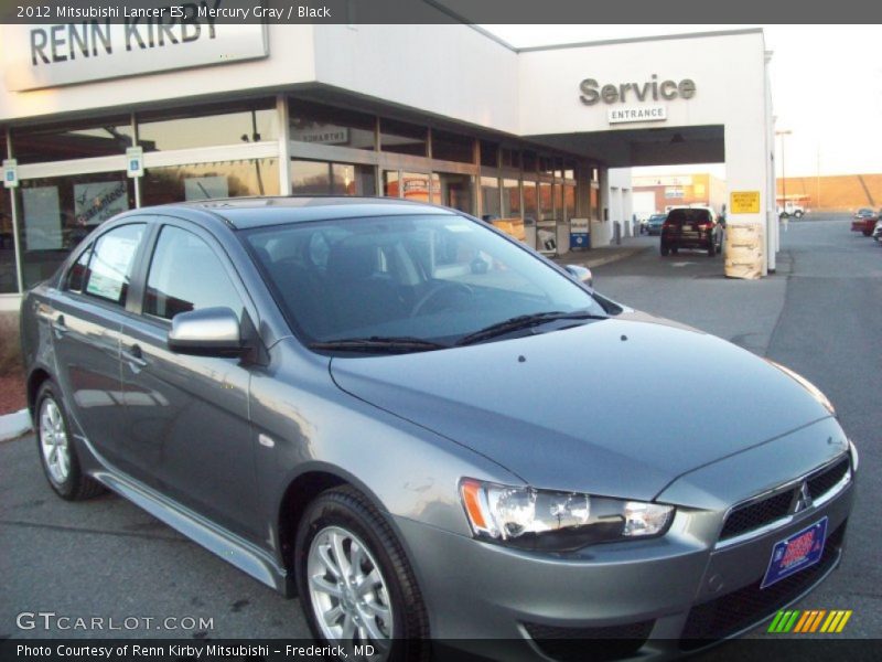 Mercury Gray / Black 2012 Mitsubishi Lancer ES