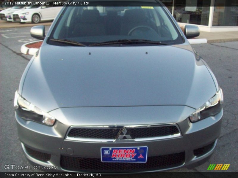 Mercury Gray / Black 2012 Mitsubishi Lancer ES