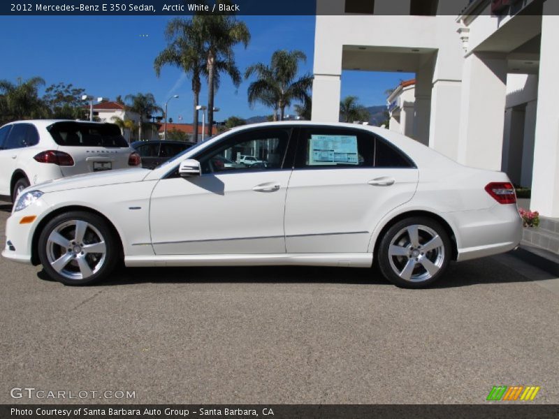 Arctic White / Black 2012 Mercedes-Benz E 350 Sedan