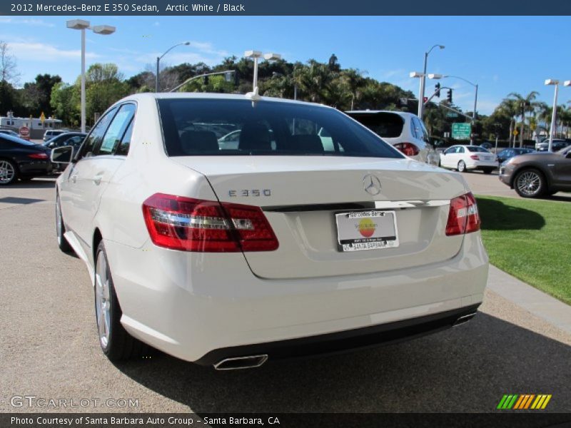 Arctic White / Black 2012 Mercedes-Benz E 350 Sedan