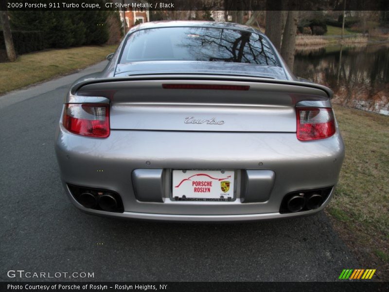 GT Silver Metallic / Black 2009 Porsche 911 Turbo Coupe