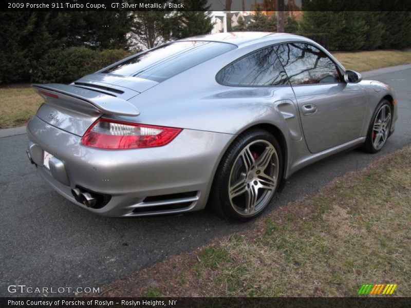 GT Silver Metallic / Black 2009 Porsche 911 Turbo Coupe
