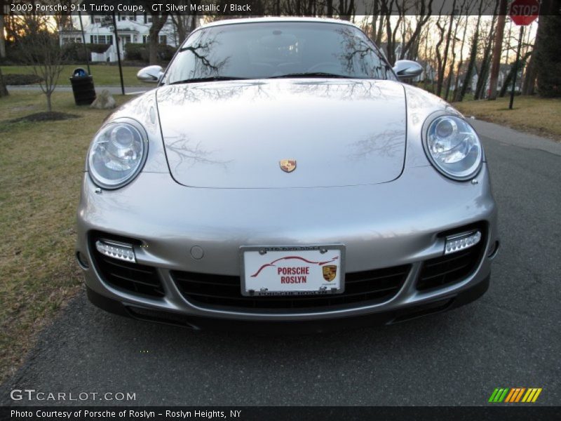 GT Silver Metallic / Black 2009 Porsche 911 Turbo Coupe