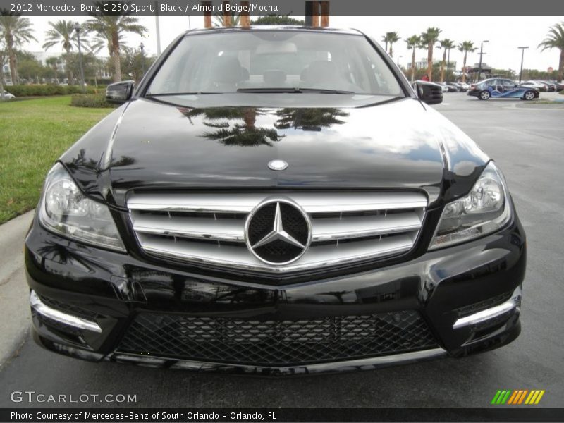 Black / Almond Beige/Mocha 2012 Mercedes-Benz C 250 Sport