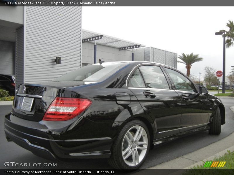 Black / Almond Beige/Mocha 2012 Mercedes-Benz C 250 Sport
