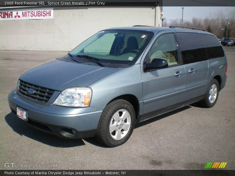 Spruce Green Metallic / Flint Grey 2005 Ford Freestar SES