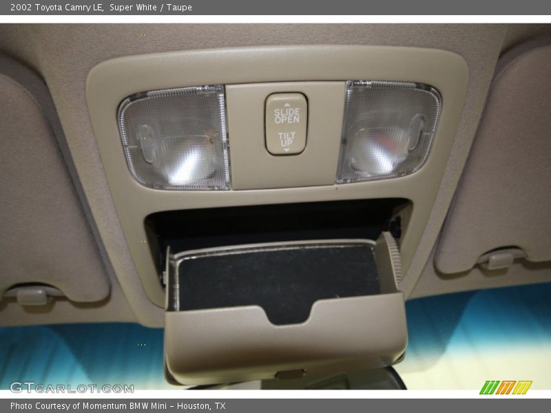 Super White / Taupe 2002 Toyota Camry LE