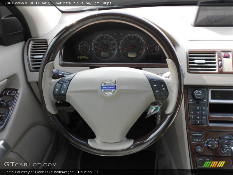 Silver Metallic / Taupe/Light Taupe 2004 Volvo XC90 T6 AWD