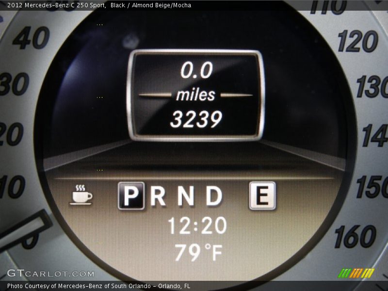 Black / Almond Beige/Mocha 2012 Mercedes-Benz C 250 Sport