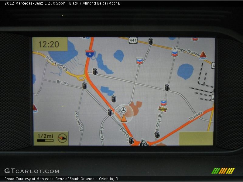 Navigation of 2012 C 250 Sport