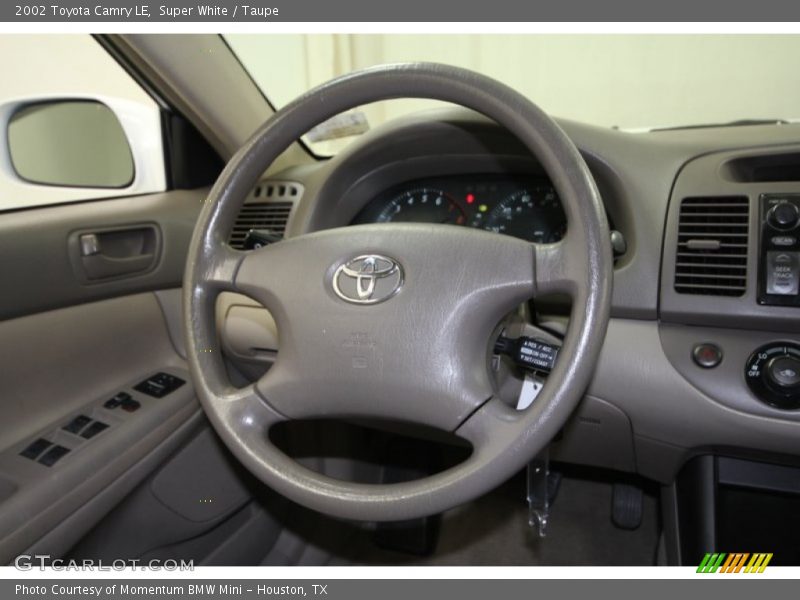 Super White / Taupe 2002 Toyota Camry LE