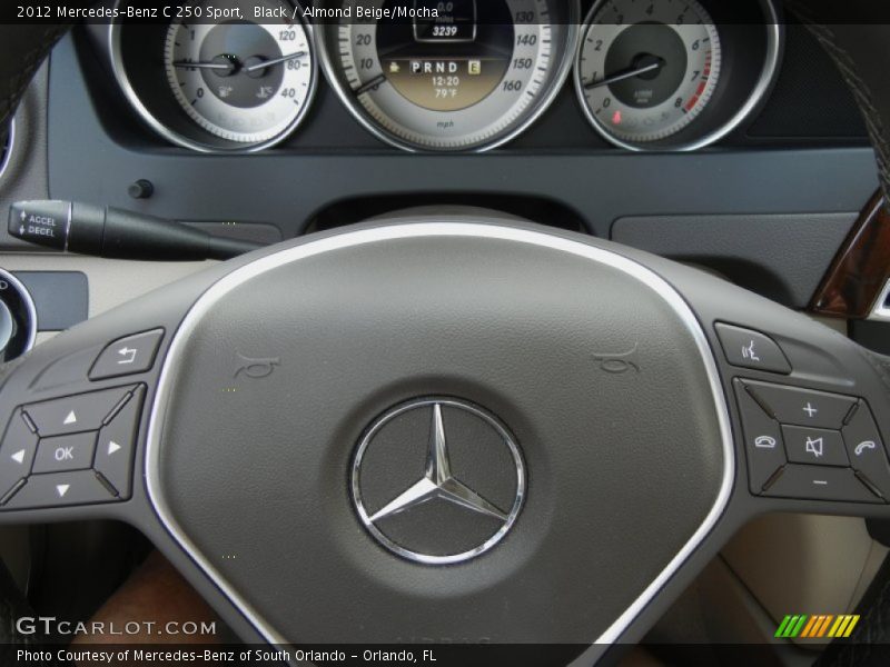 Black / Almond Beige/Mocha 2012 Mercedes-Benz C 250 Sport