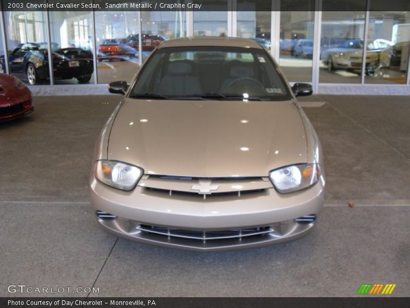 Sandrift Metallic / Graphite Gray 2003 Chevrolet Cavalier Sedan