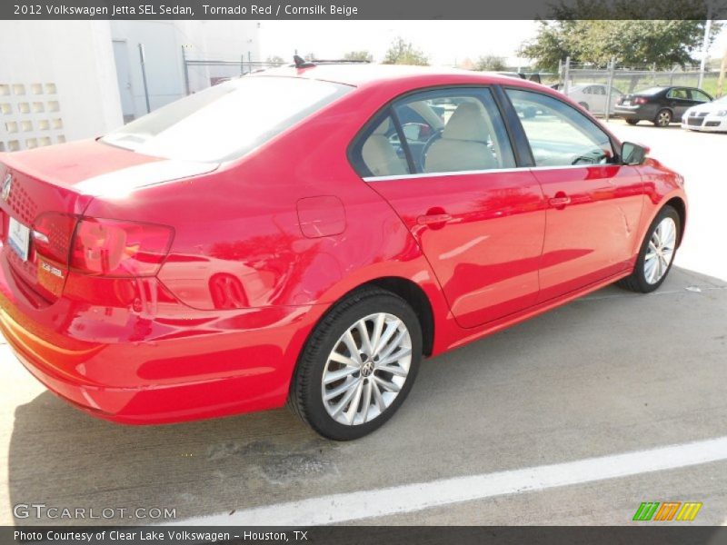 Tornado Red / Cornsilk Beige 2012 Volkswagen Jetta SEL Sedan