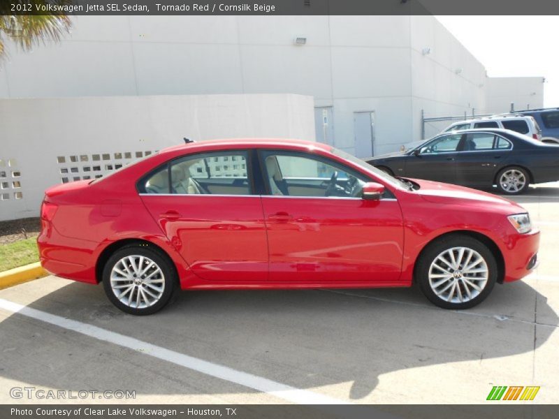 Tornado Red / Cornsilk Beige 2012 Volkswagen Jetta SEL Sedan