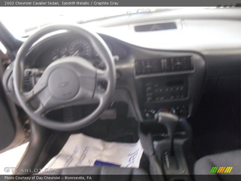 Sandrift Metallic / Graphite Gray 2003 Chevrolet Cavalier Sedan