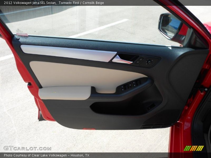 Tornado Red / Cornsilk Beige 2012 Volkswagen Jetta SEL Sedan