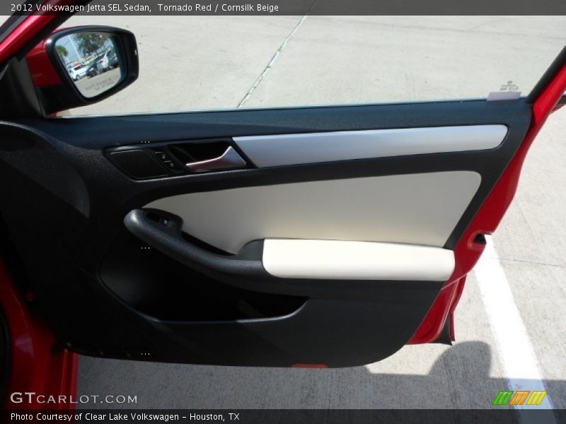 Tornado Red / Cornsilk Beige 2012 Volkswagen Jetta SEL Sedan