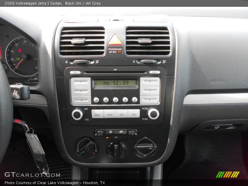 Black Uni / Art Grey 2009 Volkswagen Jetta S Sedan